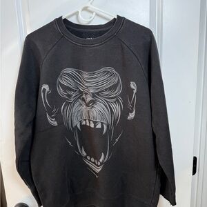 Onnit 🦍 Primal Chimp ¾ Sleeve Graphic Sweatshirt – Size M